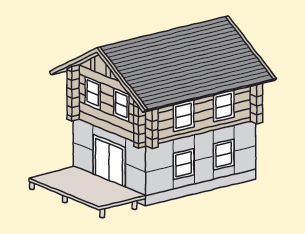 
RC（S）混構造3階建て